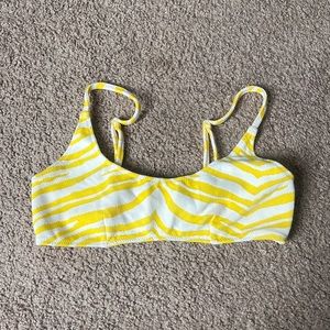 Triangl Yellow Bikini Top